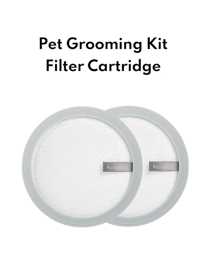 Homerunpet Filter Cartridge for Pet Grooming Kit, Filter Replacement for Fresh Air, 2 Packs