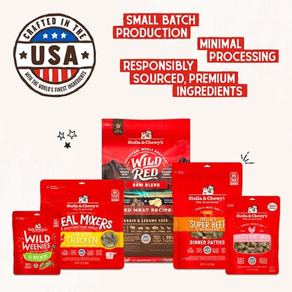 Stella & Chewy's Freeze Dried Raw Chewy’s Chicken Meal Mixers – Dog Food Topper for Small & Large Breeds – Grain Free, Protein Rich Recipe – 18 oz Bag