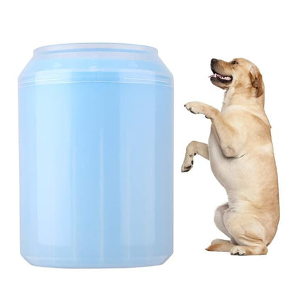 Raguso Silicone Brush Cup Pet Feet Washer Brush Dog Cat Washing Cup Pet Dog Cleaner Cup Dog Cat Cleaning Cup with Soft Silicone for Small Breed Dog & Cat (Blue)
