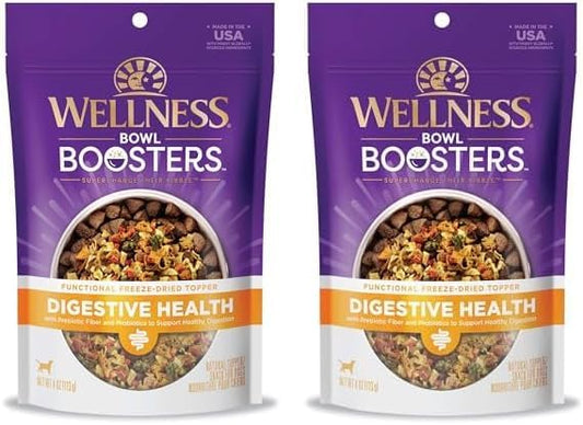 Wellness CORE Bowl Boosters Digestive Health Dog Food Topper, 4 Ounce Bag (Pack of 2)