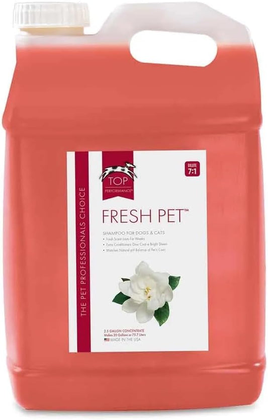 Dog Grooming Pro Fresh Pet Shampoo Conditioner Cologne Mist or Waterless Shampoo (Shampoo - 2.5 Gallon)