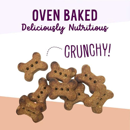 Health Extension Oven-Baked Dog Treats, 6oz (170g), Peanut Butter & Banana Recipe – Gluten & Grain-Free, Superfood-Infused, Crunchy Biscuits for Puppy Training (Pack of 6)