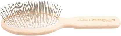 Chris Christensen 27mm Pin Dog Brush, Gold Series, Groom Like a Professional, Gold-Plated Stainless Steel Pins, Perfect for Fragile Coats, 30% More Pins, Ground and Polished Tips