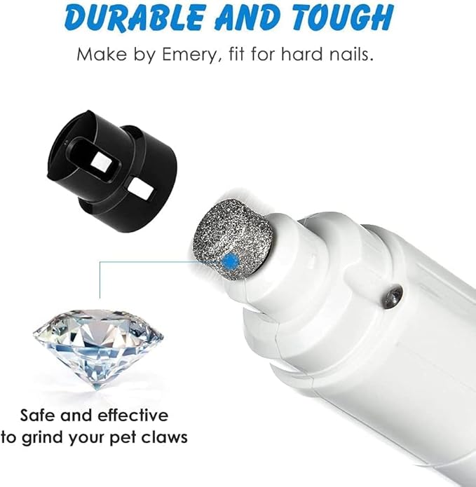 Pet Nail Grinder, Pet Nail Clipper and Trimmer for Dogs and Cats - for Small, Medium, and Large Breeds, Trimmers, File for Proper Toenail Care - Quiet and Efficient Grooming, Clippers for Nails