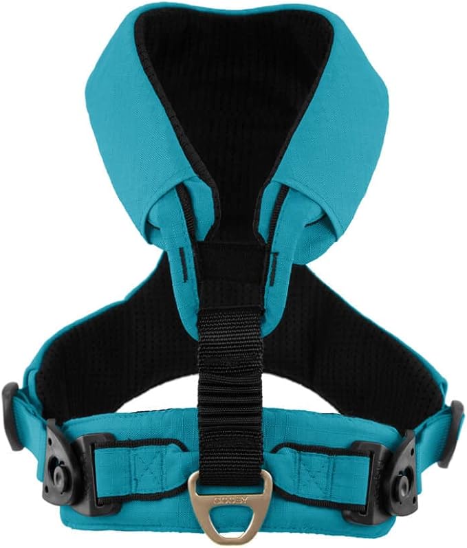 Gooby Lite Gear Z Harness - Scratch Resistant Ergonomic Harness with Shock Absorption - Head-in Harness for Small or Medium Dogs
