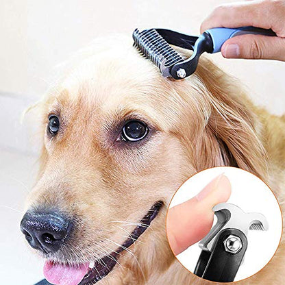 pets grooming tools (PPGT-002 pink) Premium Pet Dematting Comb – Exceptional Grooming Accessory for Pets