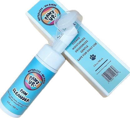 No Rinse Paw Cleaner. Gentle, Non-Scented and pH Balanced to Provide Maximum Cleaning Power While Gentle on Your Dog. 5 Fluid Ounces Bottle with Silicone bristles. The Ultimate Paw Cleaner.