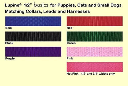 LupinePet Basics 1/2" Green 12-18" Step In Harness for Small Dogs