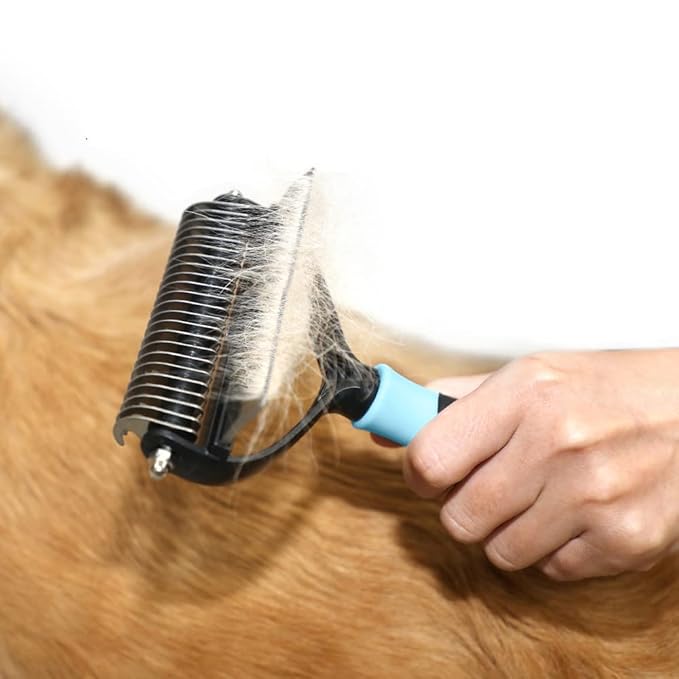 Pet 2 In 1 Stainless Steel Clean Removal Hair Grooming Tool