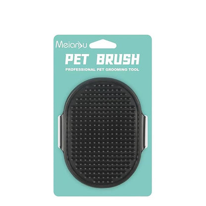 Dog Bath Brush. Dog Washing Brush.2 Sets Short Haired and Long Haired Dog and Cat Bath Brushes (Black)