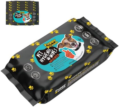 Pet Hygienic Wipes Unscented 30sheets (4 Pack) - Grooming Wipes for Cleaning Face and Deodorizing…