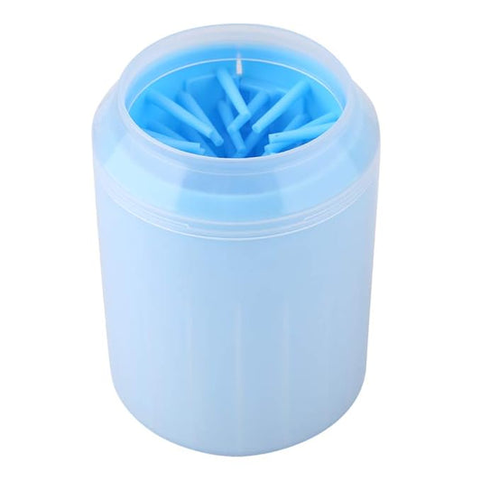 Raguso Silicone Brush Cup Pet Feet Washer Brush Dog Cat Washing Cup Pet Dog Cleaner Cup Dog Cat Cleaning Cup with Soft Silicone for Small Breed Dog & Cat (Blue)