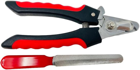 G.B.S Dog & Cat Pets Nail Trimmers and Clippers - with Safety Guard to Avoid Over Cutting, Free Nail File, Stainless Steel Blade - Professional Grooming Tool for Pets