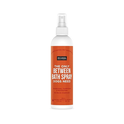 Natural Rapport Dog Cologne - Spiced Apple & Pumpkin Scent - The Only Between Bath Spray Dogs Need - Convenient, Dog Deodorant Spray and Pet Odor Eliminator Perfume (8 fl oz.)