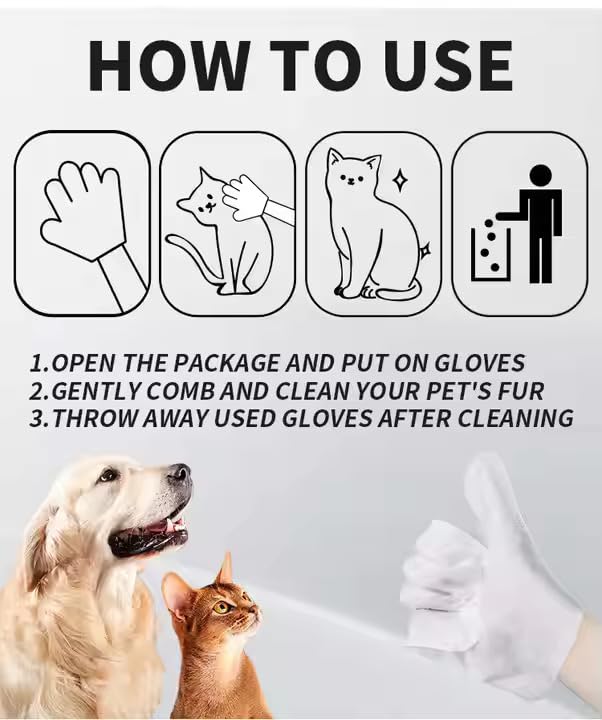 Pet Care Cleaning Kit, Dog and Cat Grooming, wipes, Ear, Teeth, Eye Wipes, Pet Wash Foam set, Gift for Dogs and Cats