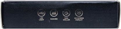 Mcbazel 2 in 1 Pet Micro Precision Trimmer & Nail Grinder, Multifunctional Rechargeable Pet Shaver Hair Nail Trimmer with LED Light for Paws Eyes Ears Face Buttocks for Large/Small Dogs and Cats