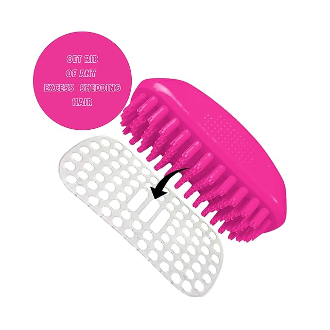 Multi Utility Bath and Massage Brush Pet Grooming Tool (Pack of 1)(COLOR MAY VARY)