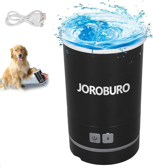 Portable Dog Paw Washer, Automatic echargeable USB Rechargeable Soft Brushes Dog Foot Cleaner, Portable Pet Paw Cleaner Pet Grooming Supplies for Small Medium Dogs Cats