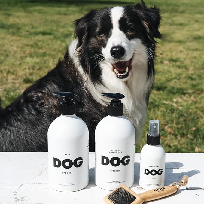 DOG by Dr Lisa - Spring Cologne - With Rose Geranium and Orange - Natural Dog Perfume - Pet Deodorant Spray - Plant-Based Essential Oils - Vegan - 4.2oz