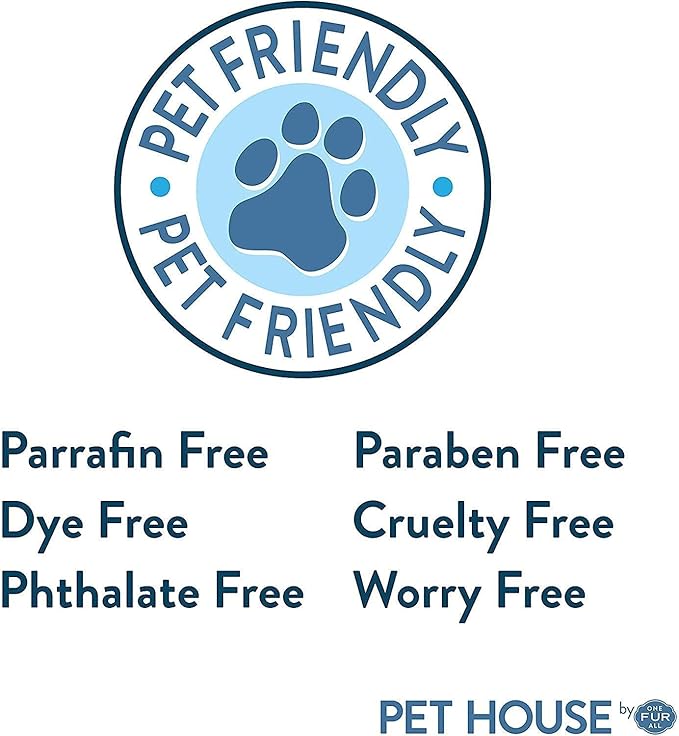 One Fur All Pet House Wax Melts - Silver & Gold Pack of 2 - Odor Eliminating, Long-Lasting Scented Wax Melts - Natural, Pet-Friendly