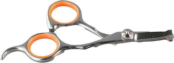 Leadigol Pet Grooming Scissors Stainless Steel Professional Dog Hair Scissors Portable Round Head Round Head Pet Hair Scissors Cleaning