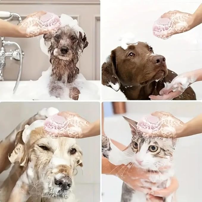 Cepillo de baño para perros y gatos