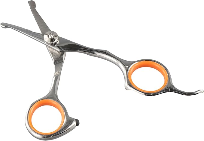 Leadigol Pet Grooming Scissors Stainless Steel Professional Dog Hair Scissors Portable Round Head Round Head Pet Hair Scissors Cleaning
