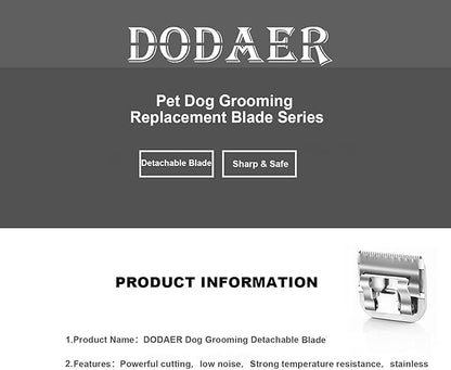13pcs Pet Dog Grooming Clipper Stainless Steel Blade Kit,Compatible with Andis/Oster A5,Wahl KM10 Series