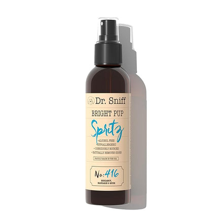 Pet Freshening Spray, Deodorizes Coat for Long Lasting Freshness, Alcohol-Free Cologne Spray, Grooming Fragrance Safe for Sensitive Skin, for Dog & Cat, Bergamot, Mandarin & Musk Scent, 4 oz.