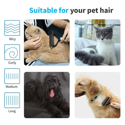 Pet 2 In 1 Stainless Steel Clean Removal Hair Grooming Tool