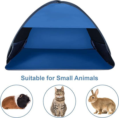 Pop Up Beach Sun Tent, 1 Pack Mini Beach Sun Shade Face Head Shade Protection Tent for Outdoor Picnic Beach Camping, Blue, L