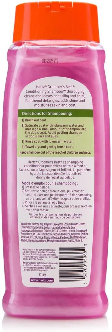 Hartz Groomers Best 3 in 1 Conditioning Shampoo for Dogs 18 oz (Pack of 3)