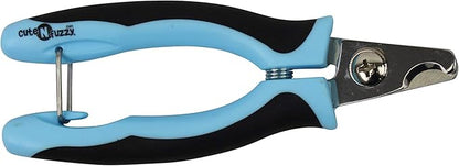 Professional Pet Nail Clipper with Bent Blade, Royal Blue, Medium