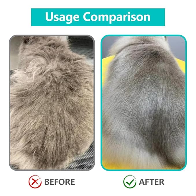 Spray Pet Brush for Shedding, Dog Cat Steam Comb for Pets Grooming with Spray Container EDR Anti-Static Suits for Long&Short Hair Pets
