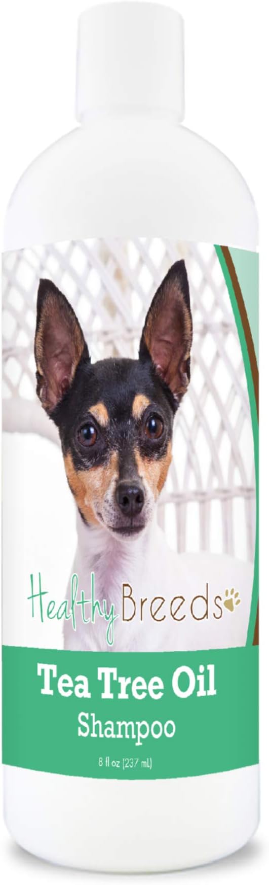 Healthy Breeds Toy Fox Terrier Tea Tree Oil Shampoo – Formulated for Dry, Irritated Skin – Reduce Dandruff – Wintergreen Scent – 8 oz