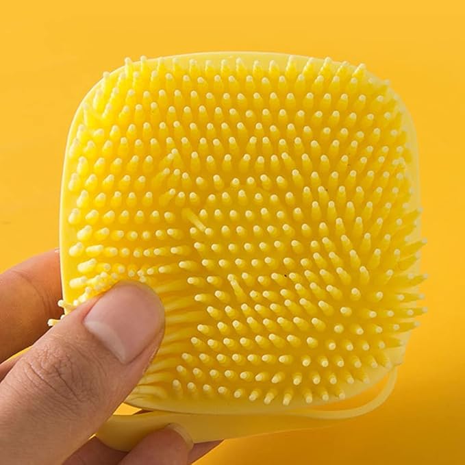 Bathroom Dog Bath Brush Massage Gloves Soft Safety Silicone Comb with Shampoo Box Pet Dog Brush