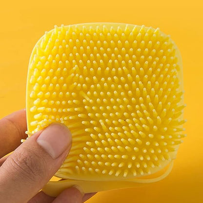 Bathroom Dog Bath Brush Massage Gloves Soft Safety Silicone Comb with Shampoo Box Pet Dog Brush