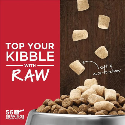 Instinct Raw Boost Mixers Freeze Dried Dog Food Toppers For Dry Food, Grain Free Dog Food Toppers with Beef For Dogs, 14 oz