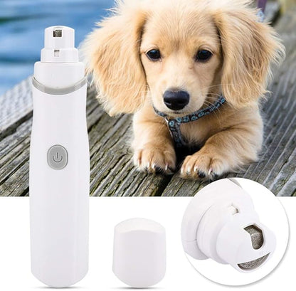 Zerodis Pet Claws Nail Grinder, Electric Battery Operated Pet Nail Trimmer Clippers Portable Dog Grooming Grinding Tool for Pet Dogs Cats (Grey)
