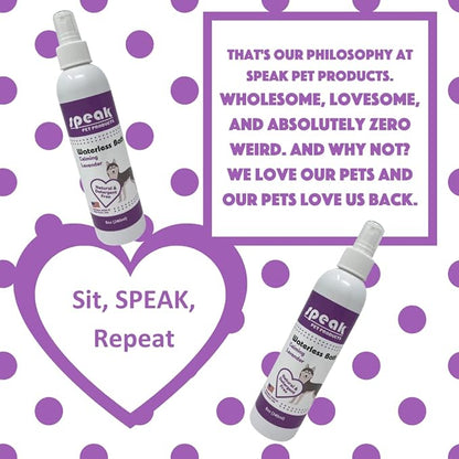 Natural Waterless Bath Spray, for Dogs, Calming Lavender, 8oz