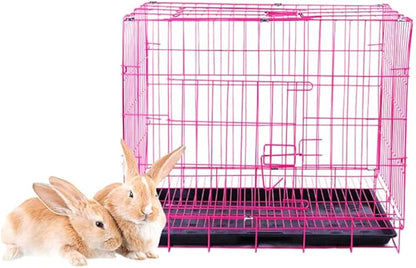 Wire Dog Crate Folding Cage, Portable, Easy to Install, Durable, Secure, Warm
