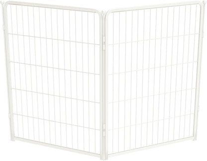 FXW Homeplus Dog Playpen for Indoor Use - Stress-Free and Safe Play, Heavy Duty 40 Inch 2 Panels Dog Pen for Medium and Large Dogs, White│Patented