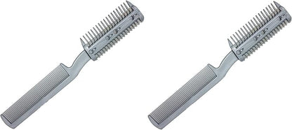 Dependable Industries inc. Essentials 2 Pack Pet Hair Trimmer 2 in 1 Cutter and Comb Grooming Set