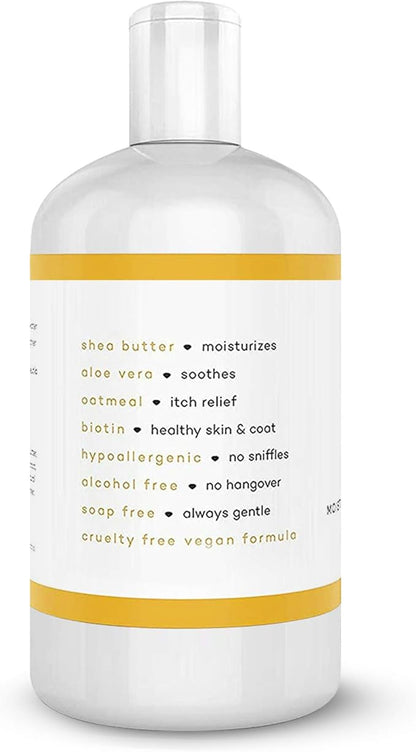 Buddy's Best Dog Shampoo for Smelly Dogs - Skin-Friendly, Oatmeal Dog Shampoo and Conditioner for Dry and Sensitive Skin - Moisturizing Puppy Wash Shampoo, Citrus Fresh Scent, 16oz