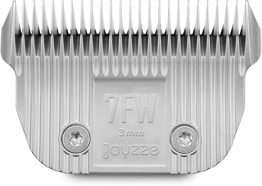 Raptor/Falcon Series A Wide Blade - Professional Grade Dog Clipper Grooming Blades, Detachable, Replacement - Stainless Steel, Coated Ceramic, (A Series #7FW)