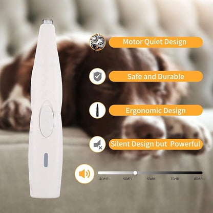 Pet Republique Cordless Dog Shaver Trimmer Kit - Hair Clippers with Options for All Fur Type & All Size Dogs Cats and Pets (Mini Shaver)