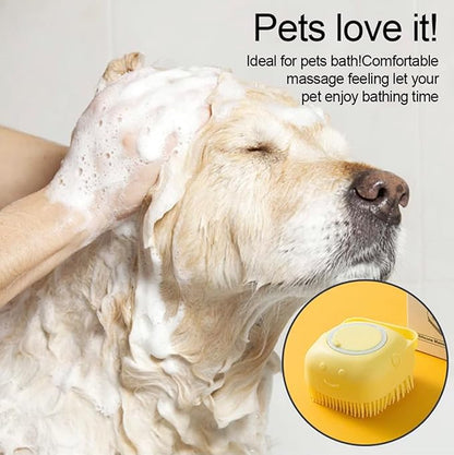 Silicone Massage Bath Brush for Pets (Blue)