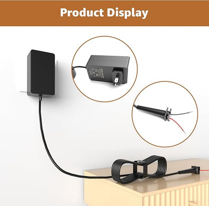 Replacement Cords for Dog Grooming Clippers,Compatible with Andis Excel SMC Model Clippers-12Ft Long Cord, Black