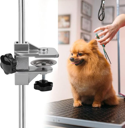 Grooming Table Clamp, Aluminum Pet Grooming Table Arms Aid Accessory Dog Cat Hair Dryer Clamp Clip Holder Pet Grooming Table Accessories for Professional and Home Use (Inner