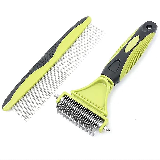 Pet Comb Kit Pet CombMetal Pet Comb (Green)